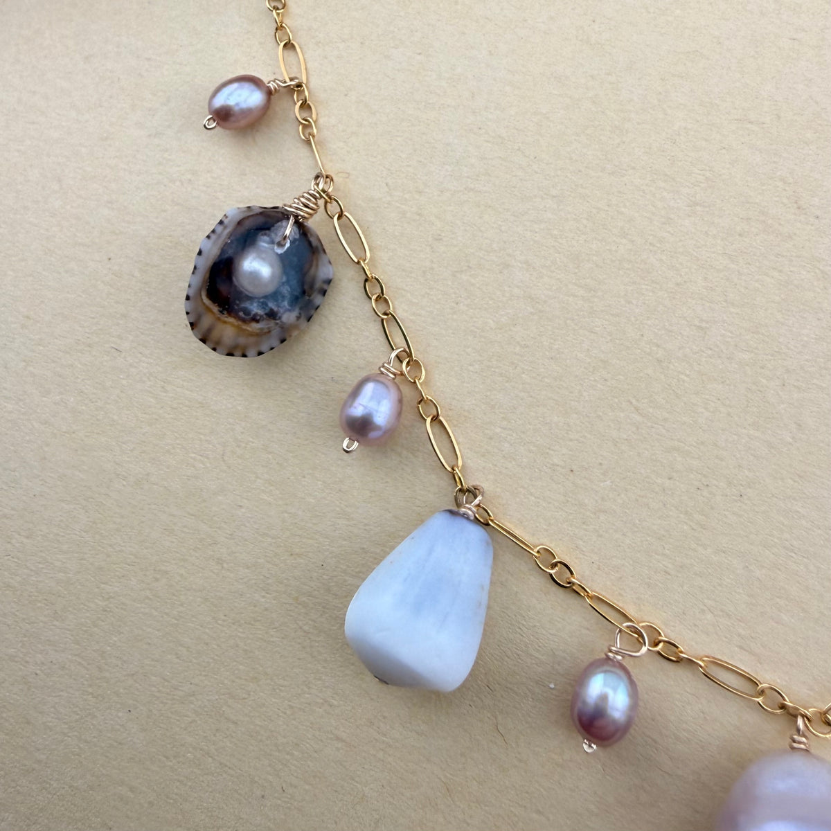 Pastel Shell Charm Necklace | Buried Treasure Collection
