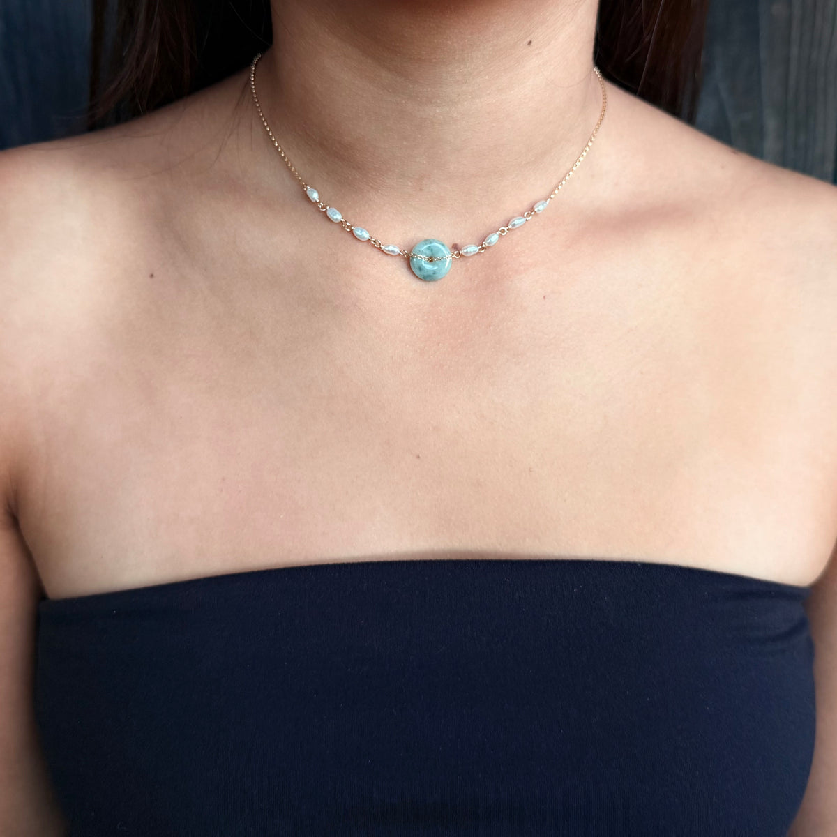 Jade Current Choker