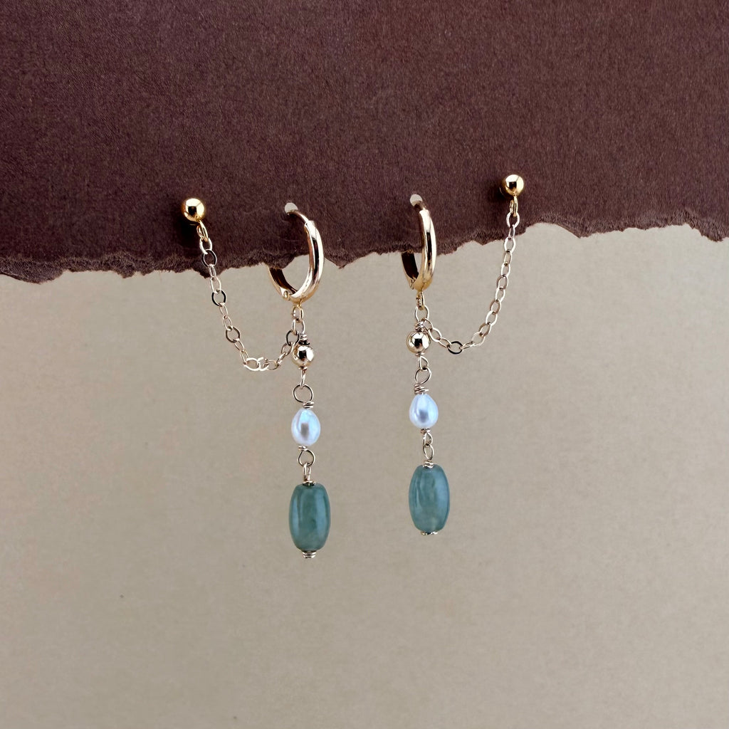 Jade Double Earrings
