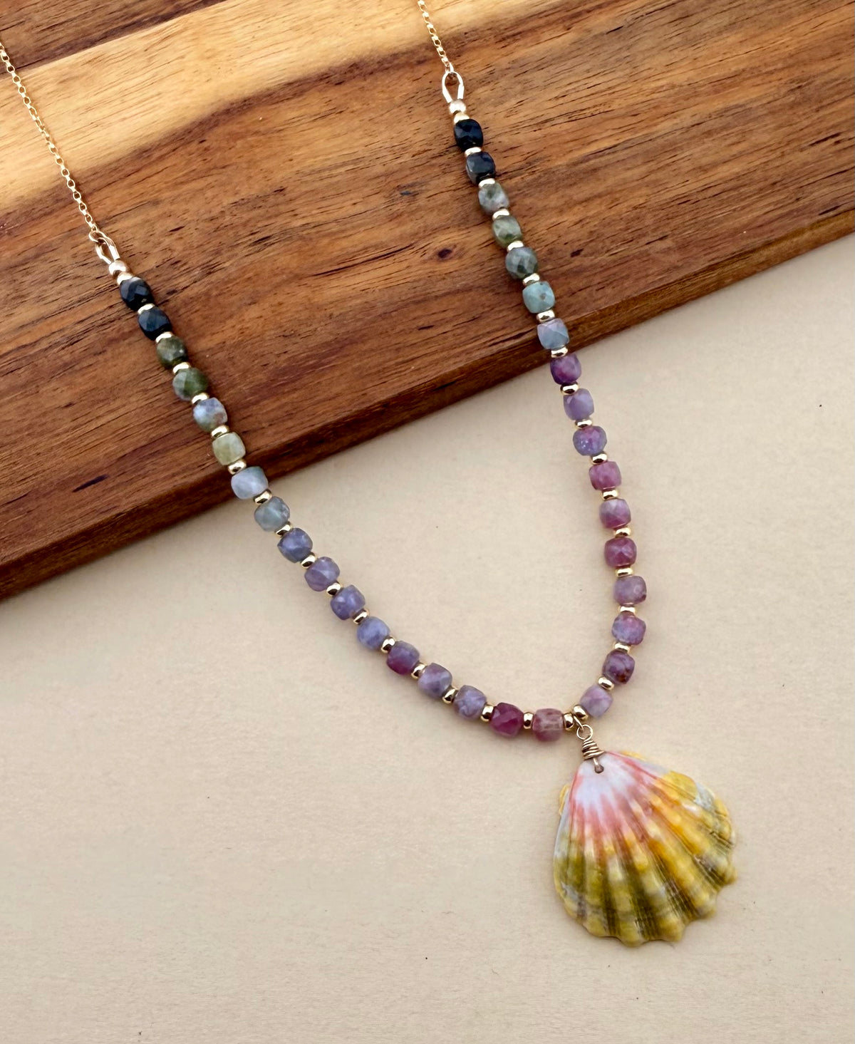 Watermelon Sunrise Necklace | Buried Treasure Collection