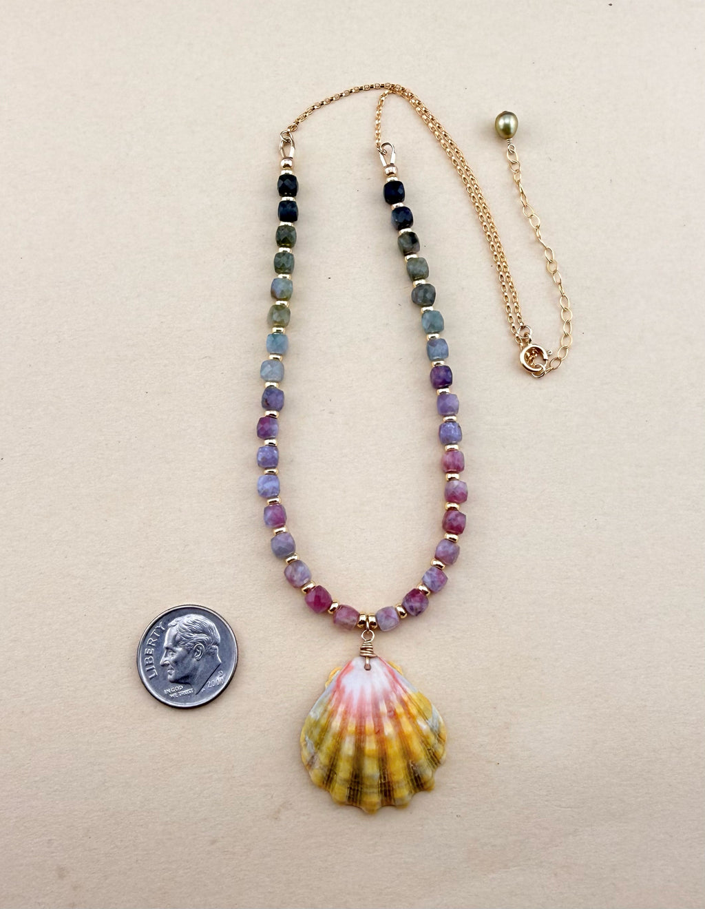 Watermelon Sunrise Necklace | Buried Treasure Collection