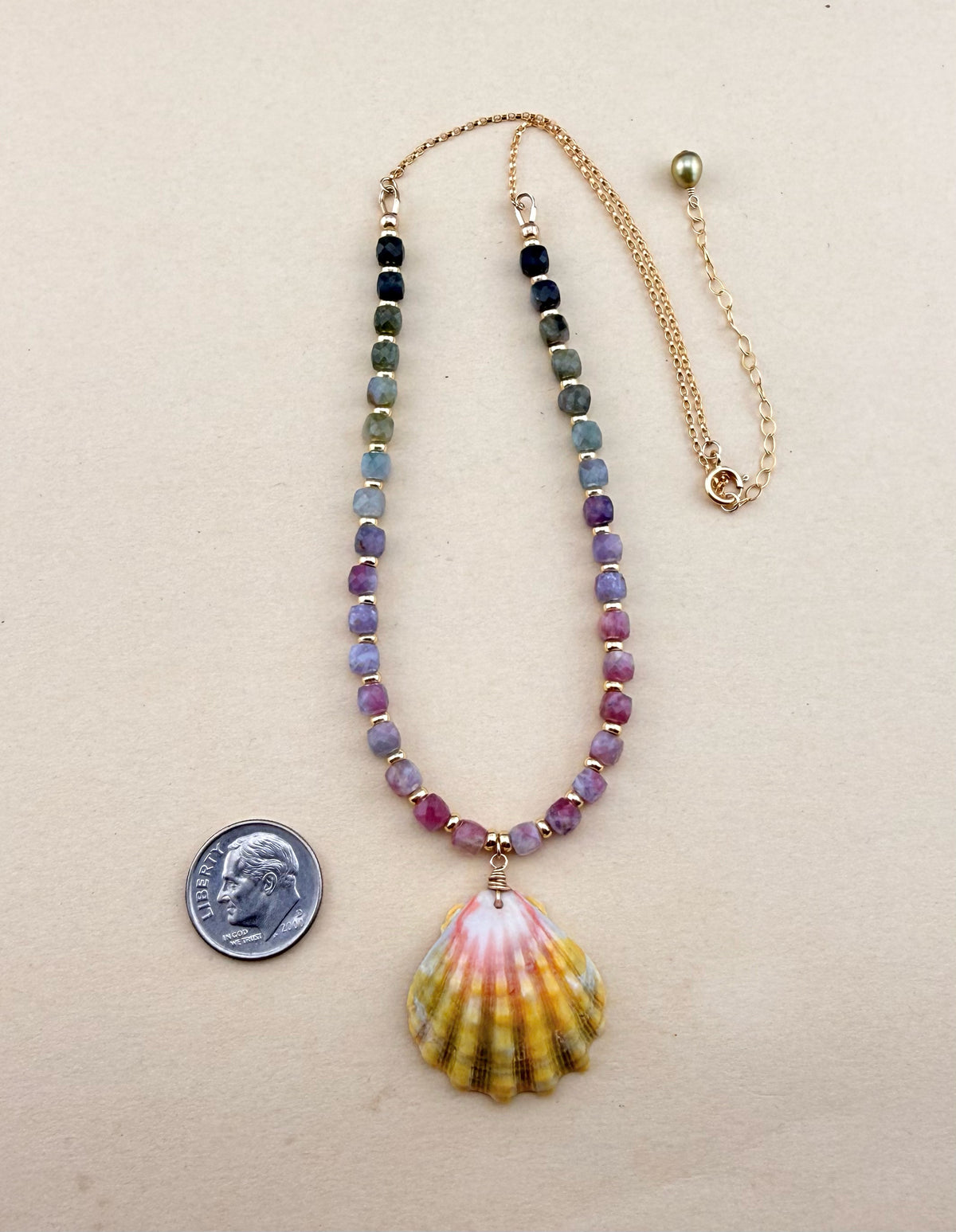 Watermelon Sunrise Necklace | Buried Treasure Collection