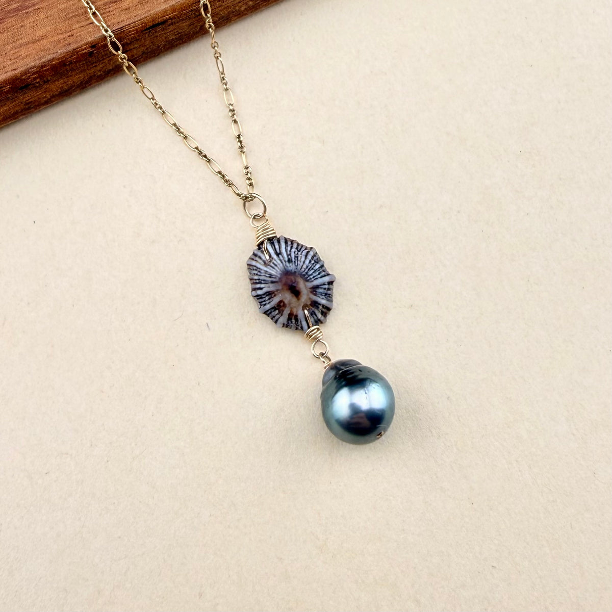 Opihi Awa Tahitian Necklace | Buried Treasure Collection