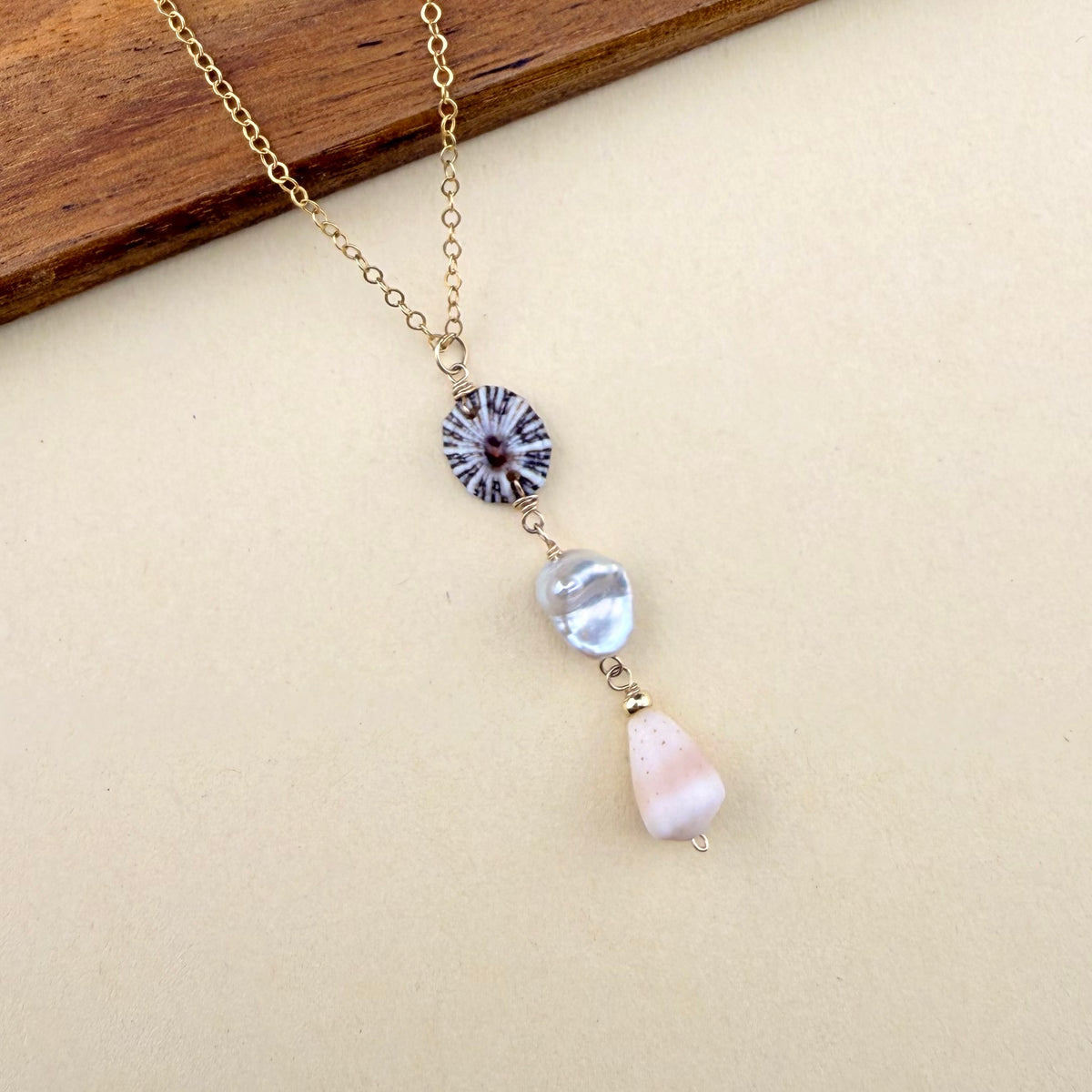 Opihi Awa Keshi Shell Necklace | Buried Treasure Collection