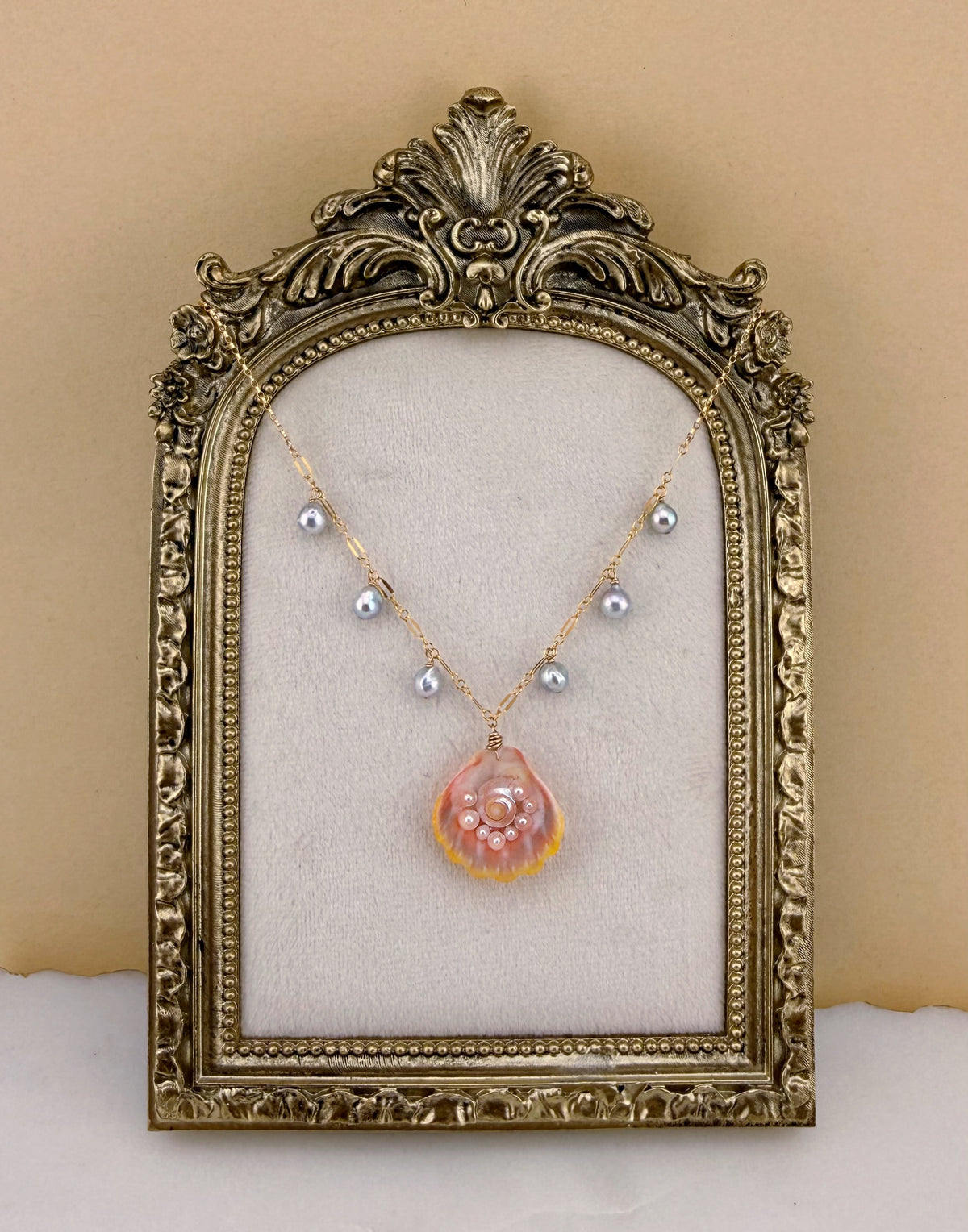 Sunrise & Blue Akoya Necklace | Buried Treasure Collection