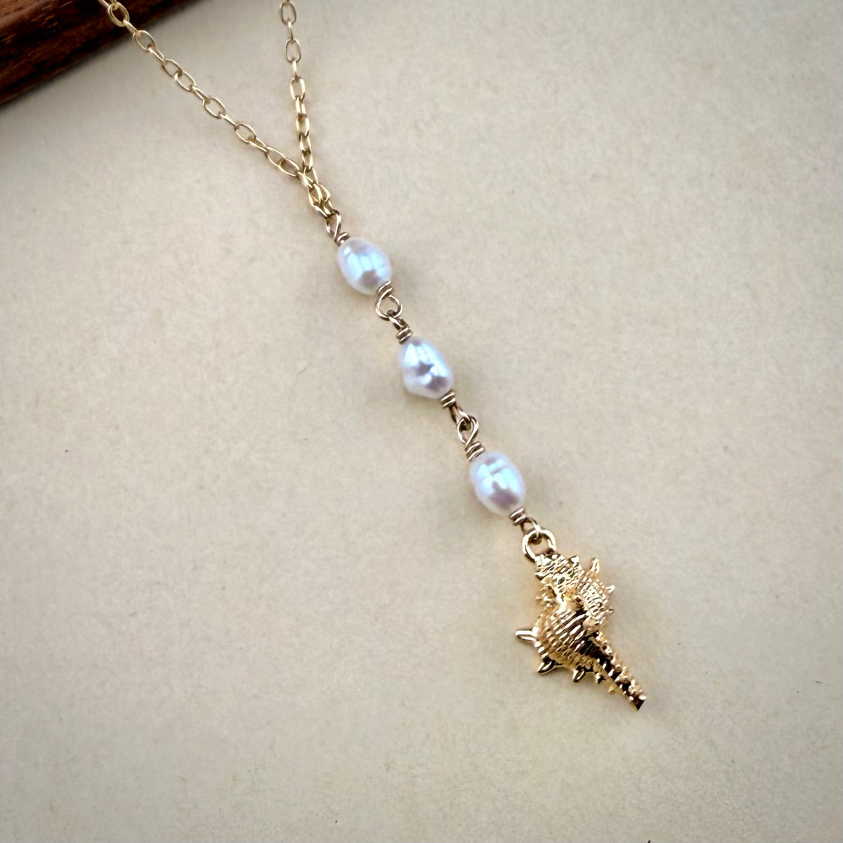 Golden Conch Necklace