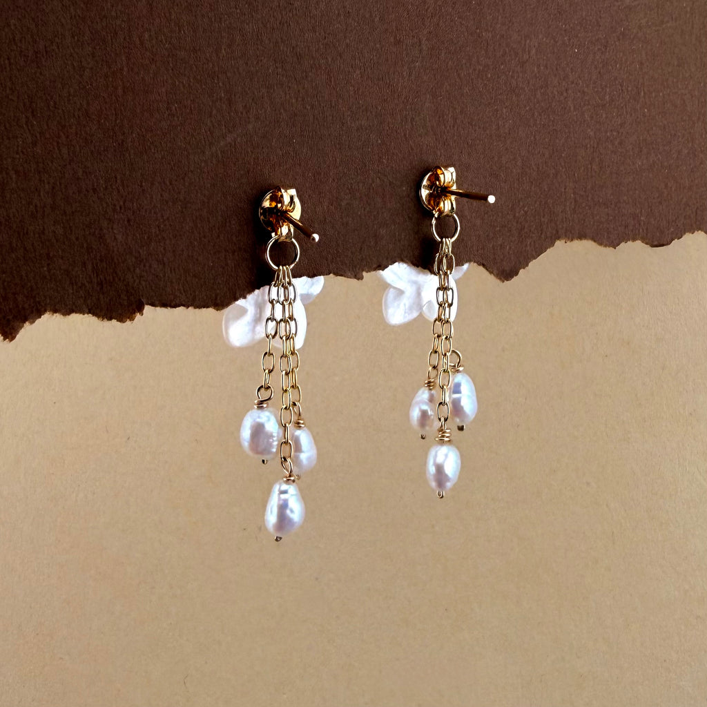 Plumeria Drippp Earrings
