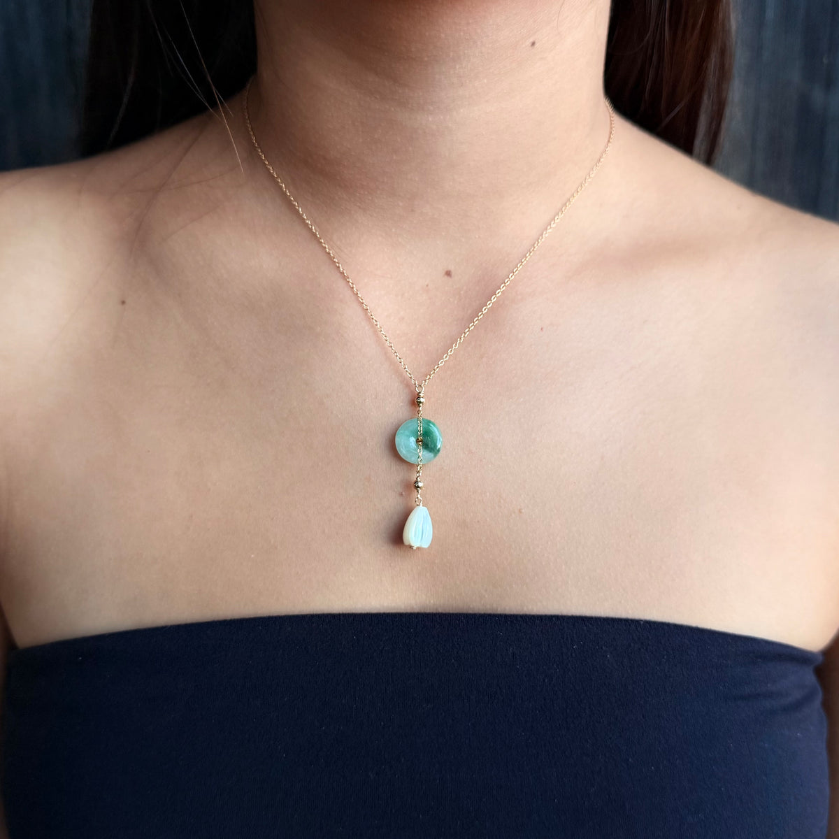 Jade Pikake Necklace