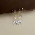 Mahina Double Earrings