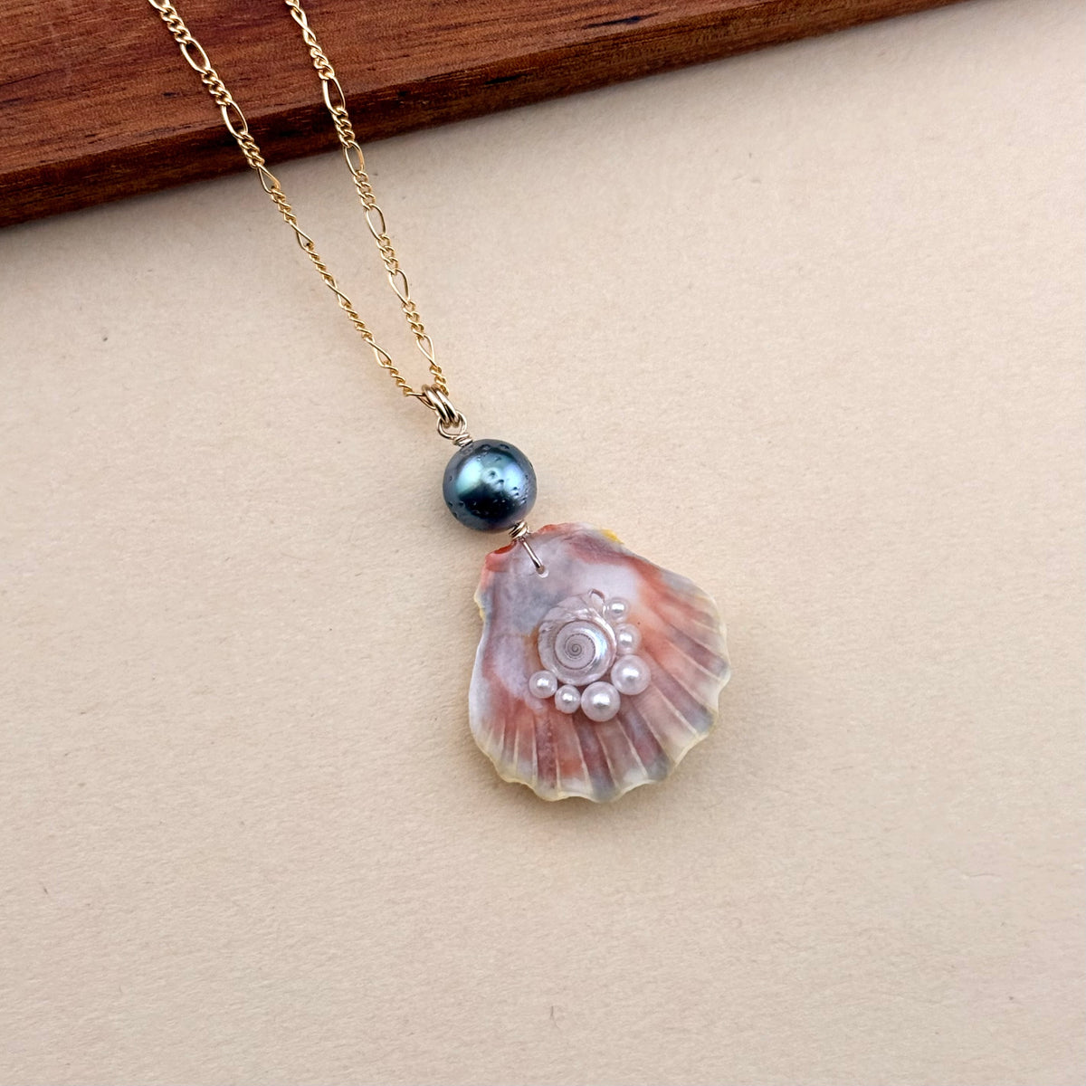 Moody Sunrise Shell Necklace | Buried Treasure Collection