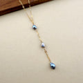 Mercury Keshi Lariat Necklace