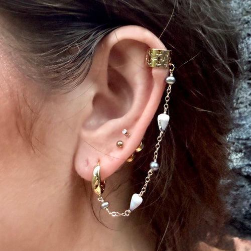 Cone Shell Helix Cuff | No Helix Piercing Needed