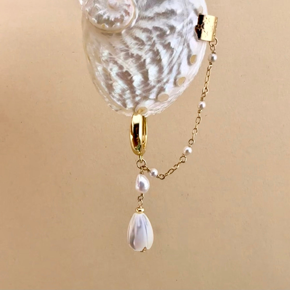 Pikake Mid Earring Cuff | No Helix Piercing Needed